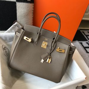 Hermes Birkin Bag in Elephant Gray