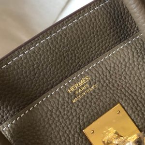 Luxury Hermes Elephant Gray Handbag