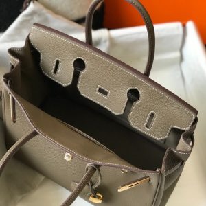 Classic Hermes Birkin Elephant Gray