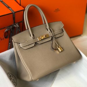 Elegance Defined: Turtle Dove Gray Hermes Birkin Bag