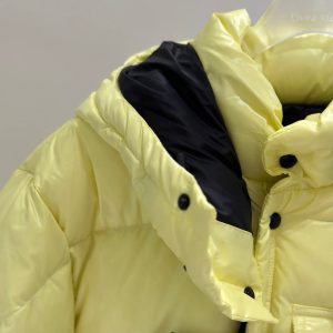 Moncler Quilted Yellow Jacket: Fashion Inspiration