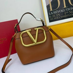 Valentino Garavani SuperVee Handbag in Brown