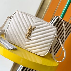 YSL Lou Camera  White Bag