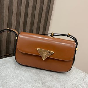 Prada Embleme Saffiano Shoulder Bag